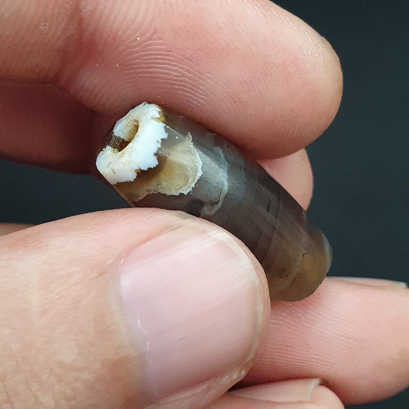 Ancient old Agate Antique Himalayan Indo Tibetan Eye Suleimany Bead SL019