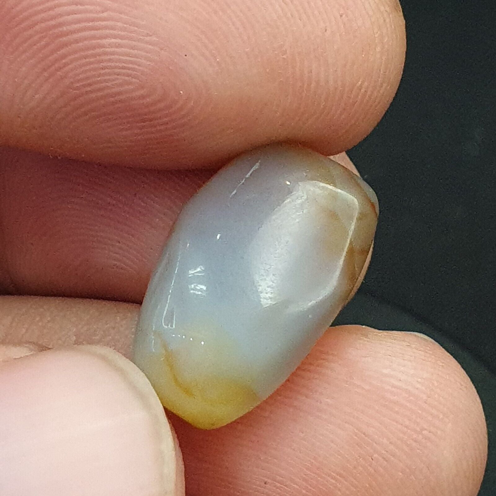 Antique Ancient Old Himalayan Soleimani Agate Bead Black and White  SL026