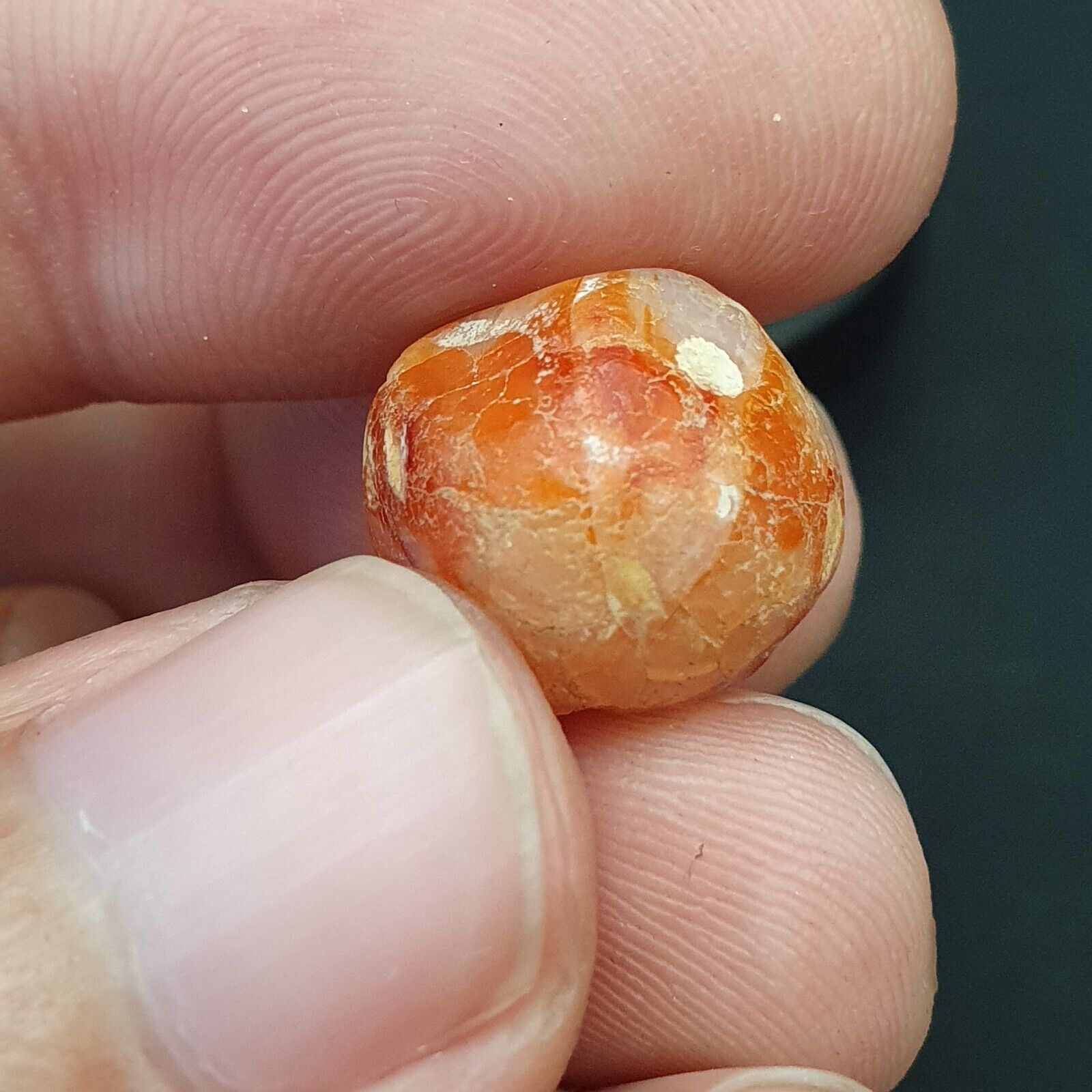 LOT  4 Middle eastern Agate old Antique Yemeni Agate Soleimani Beads SL029