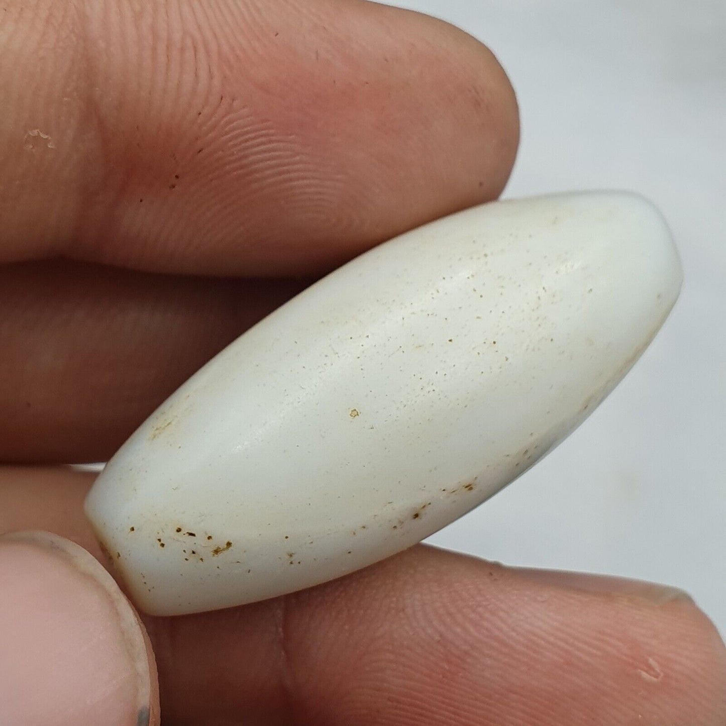 批次 5 古董古代老薩非蘇萊曼尼瑪瑙珠白瑪瑙珠 SL032