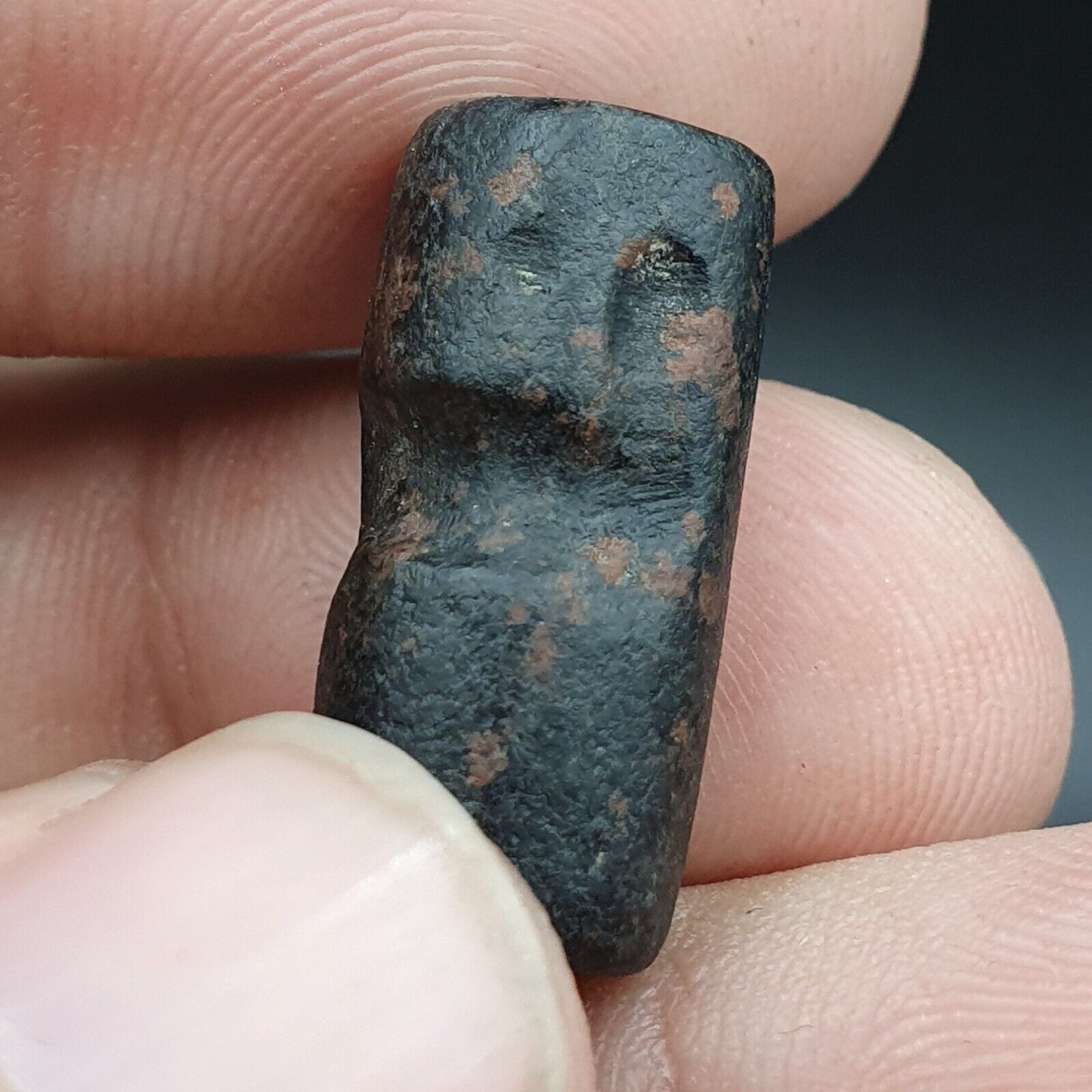 巴比倫時代罕見古代美索不達米亞動物凹雕圓筒印章珠