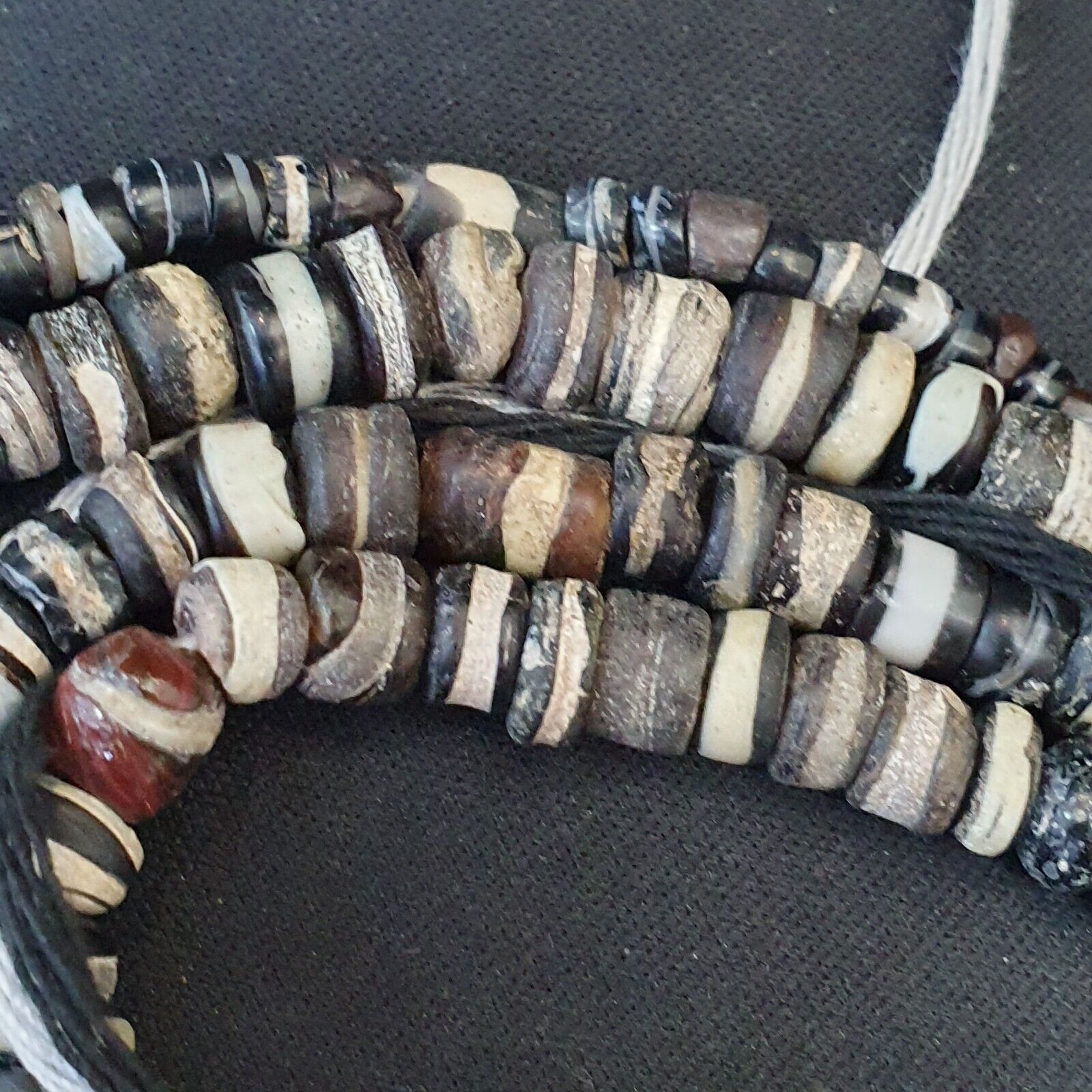 Authentic Ancient Islamic Roman Era Beads Strand Necklace #NC 134 Lot 2 Strands