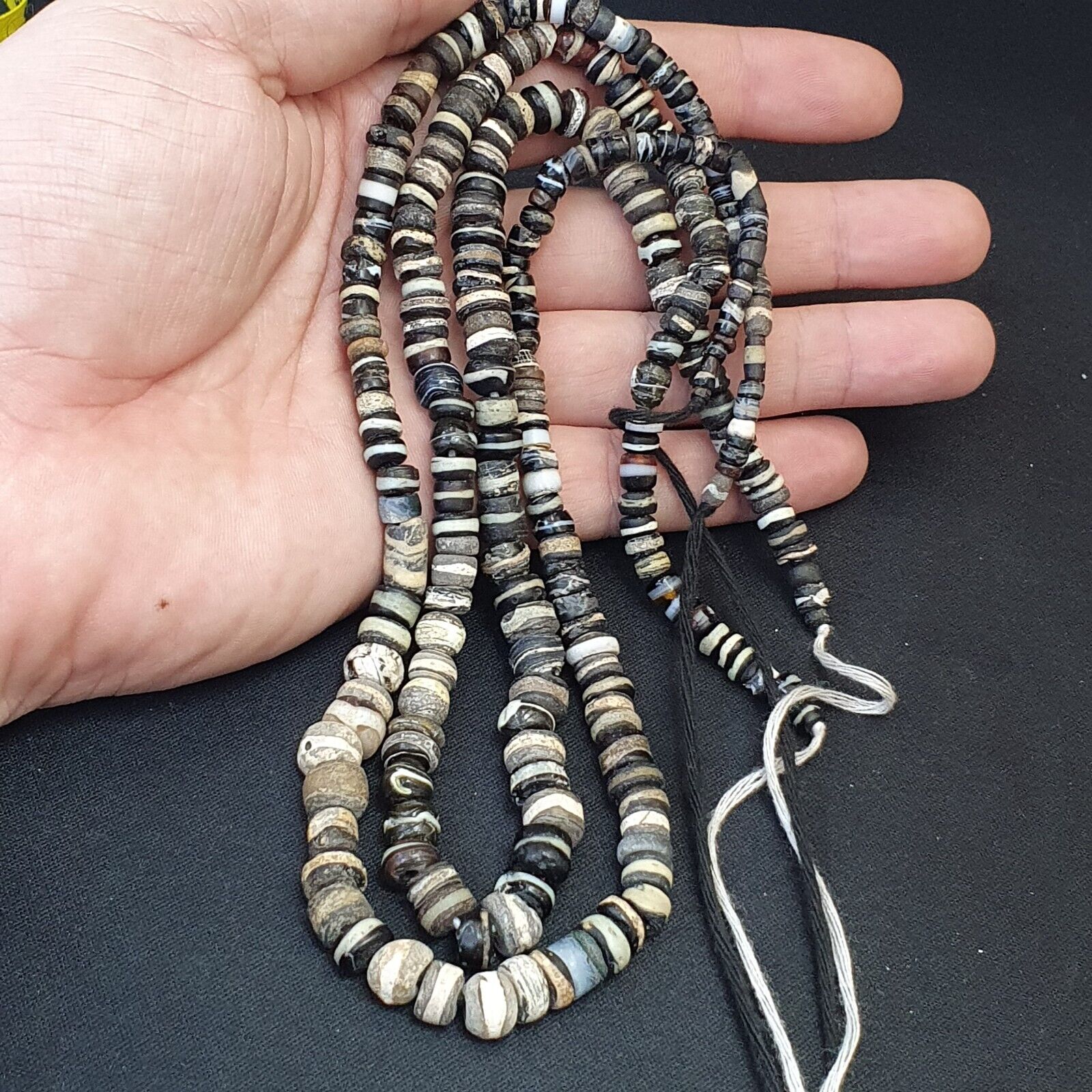 Authentic Ancient Islamic Roman Era Beads Strand Necklace #NC 134 Lot 2 Strands
