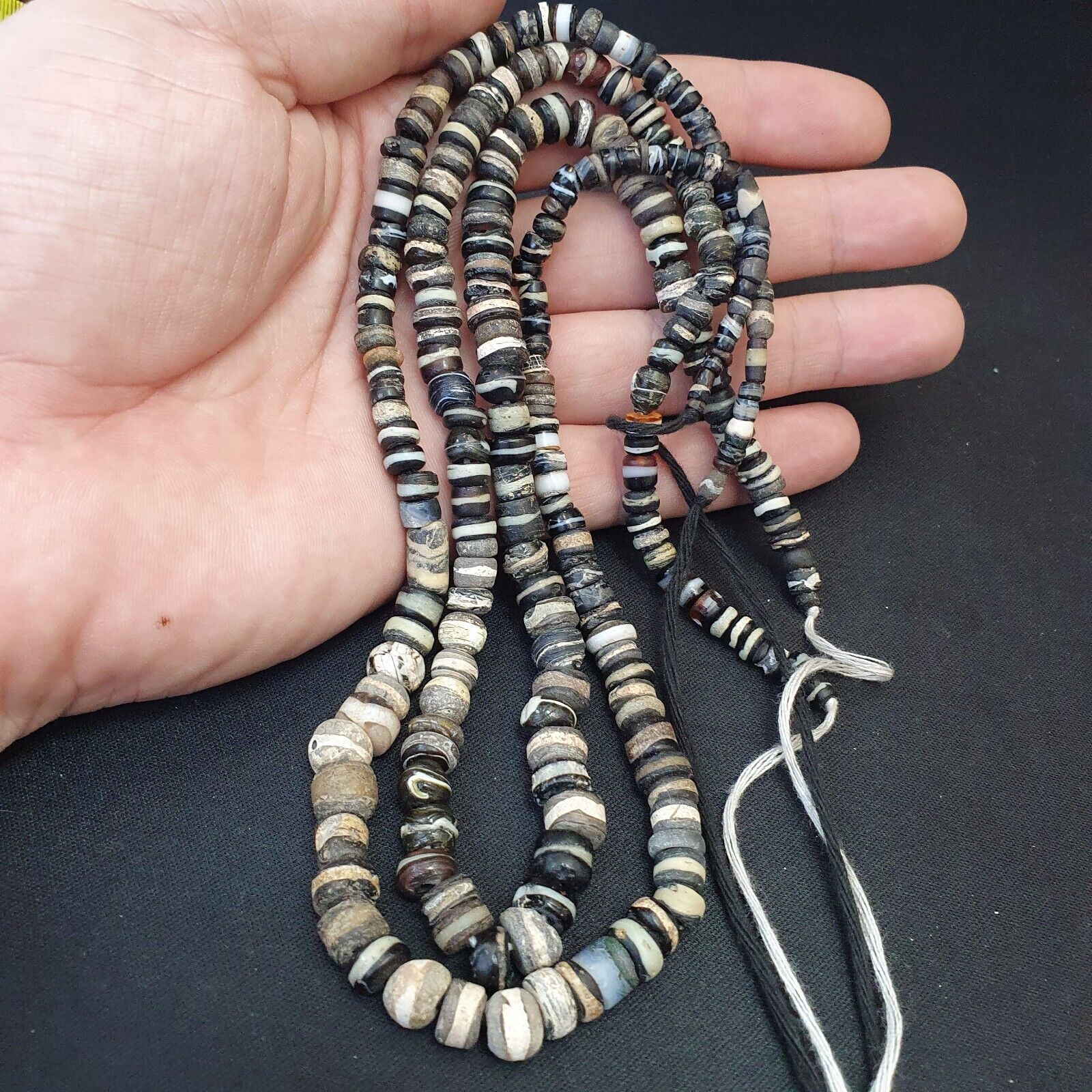 Authentic Ancient Islamic Roman Era Beads Strand Necklace #NC 134 Lot 2 Strands