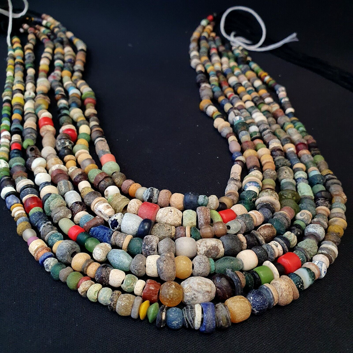 Authentic Ancient Islamic Roman Era Beads Strand wholesale Roman glass 7 Strands