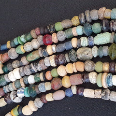 Authentic Ancient Islamic Roman Era Beads Strand wholesale Roman glass 7 Strands