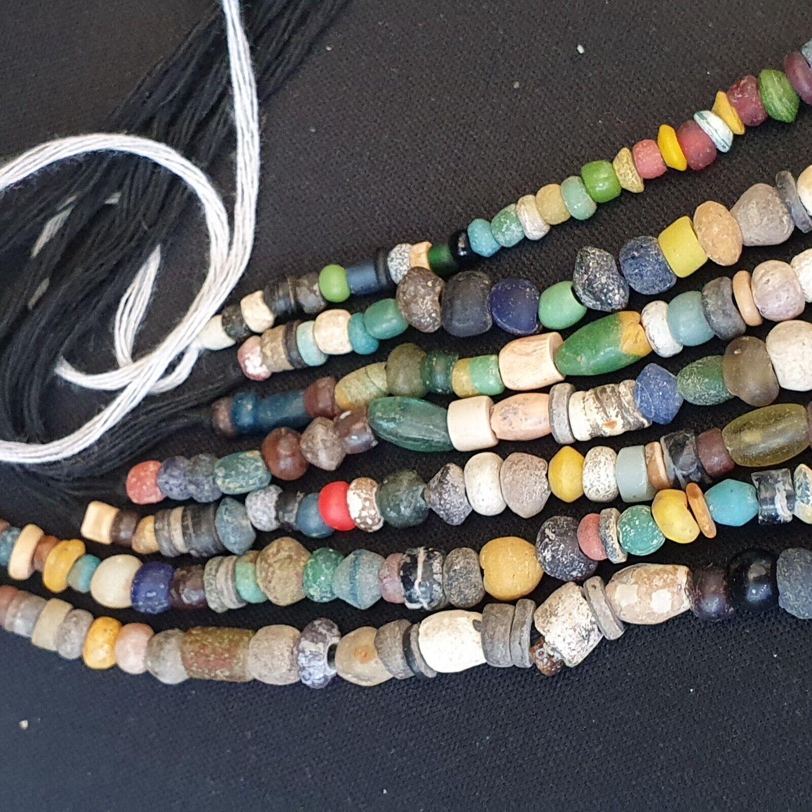 Authentic Ancient Islamic Roman Era Beads Strand wholesale Roman glass 7 Strands