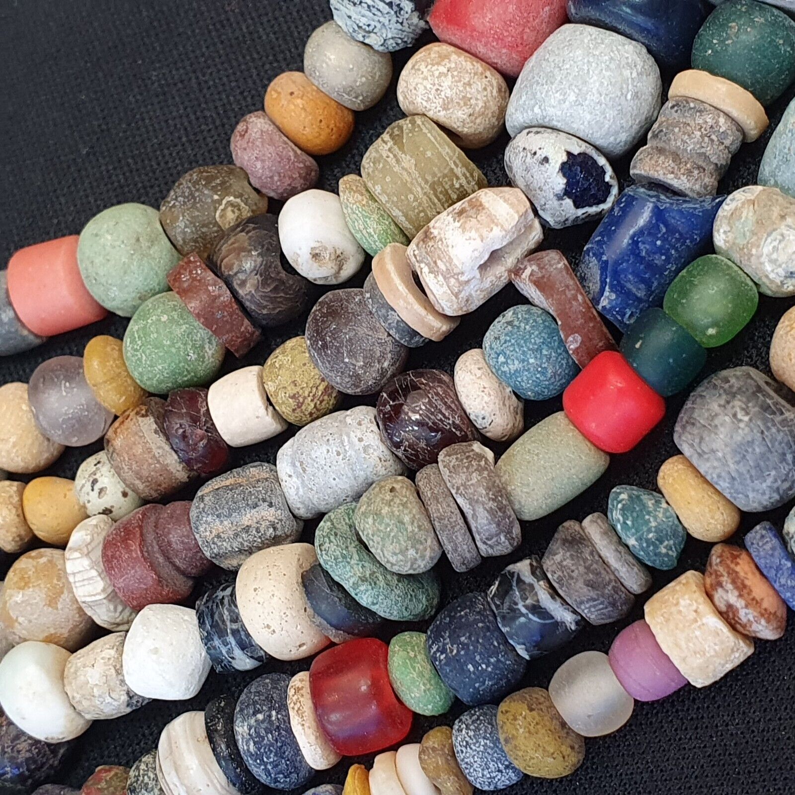Authentic Ancient Islamic Roman Era Beads Strand wholesale Roman glass 7 Strands