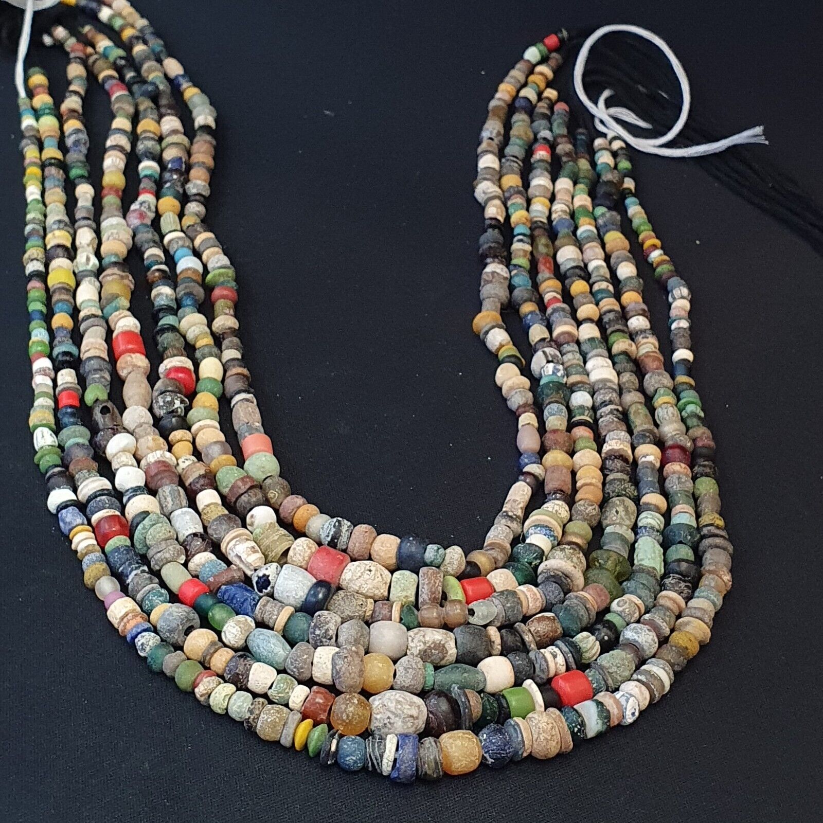 Authentic Ancient Islamic Roman Era Beads Strand wholesale Roman glass 7 Strands