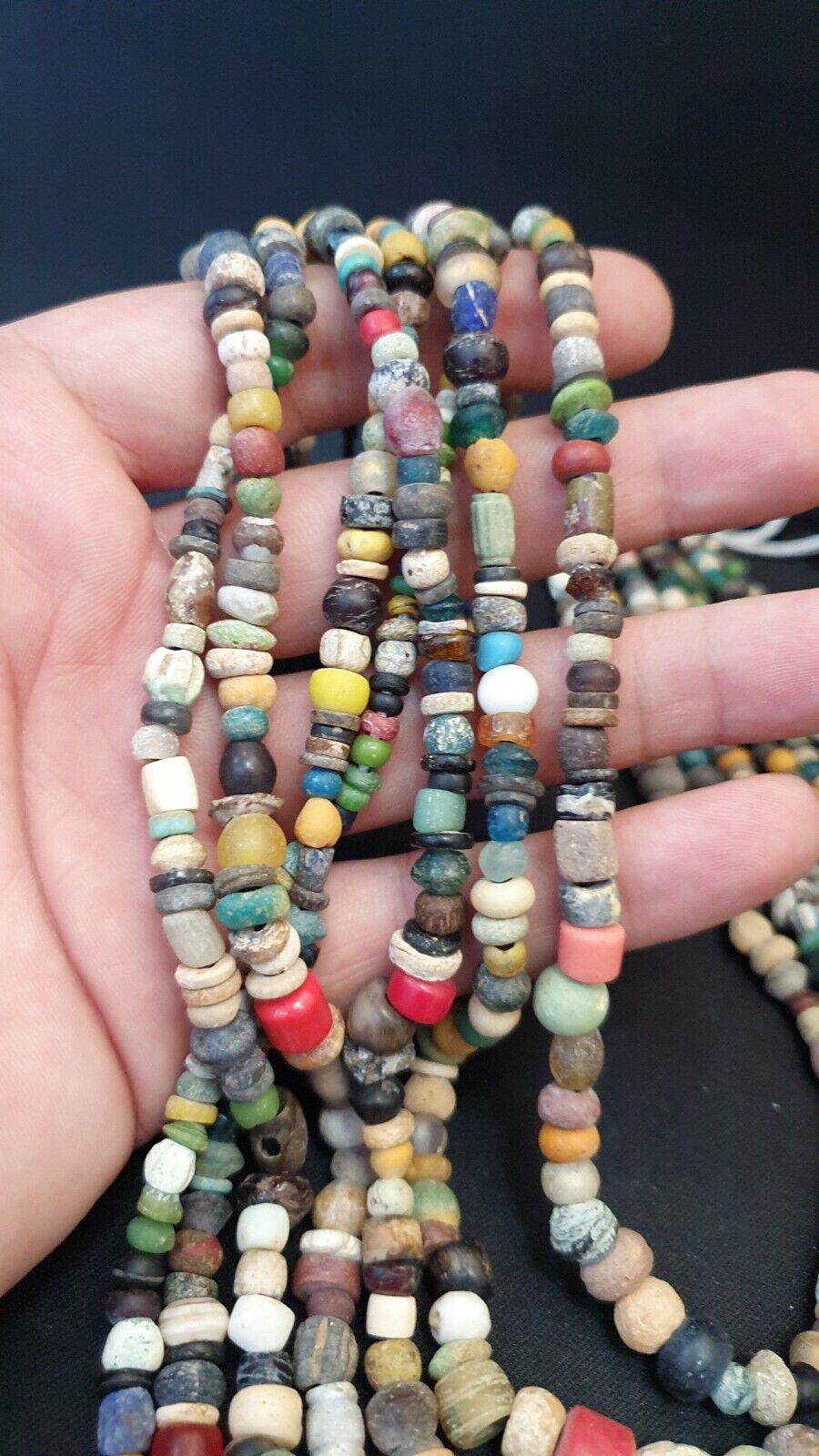 Authentic Ancient Islamic Roman Era Beads Strand wholesale Roman glass 7 Strands
