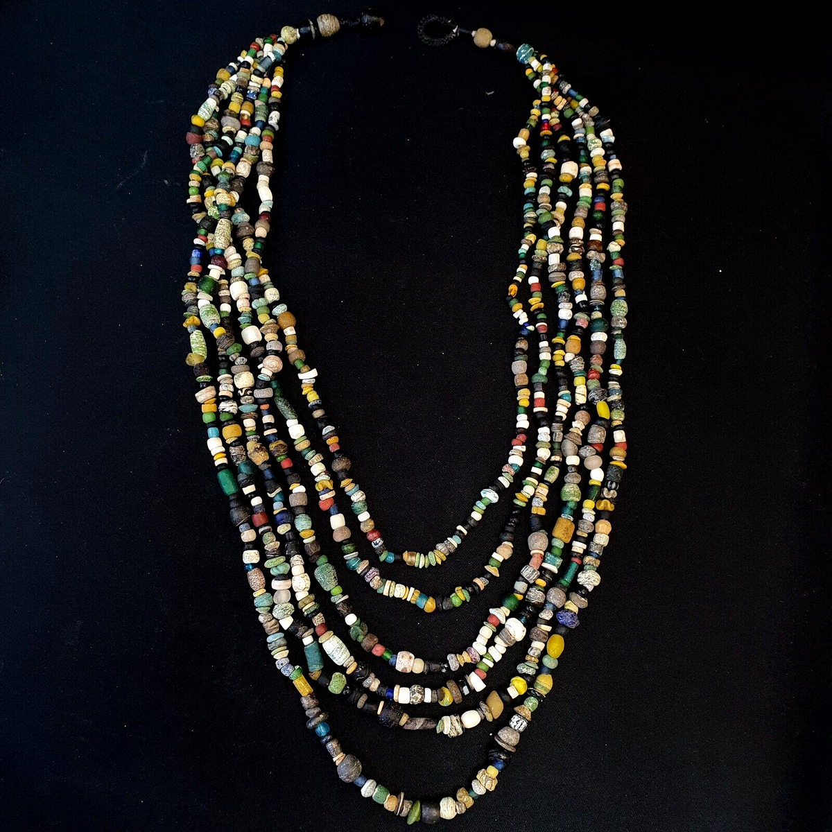 Authentic Ancient Islamic Roman Era Beads Strand Necklace #NC 132