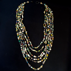 Authentic Ancient Islamic Roman Era Beads Strand Necklace #NC 132