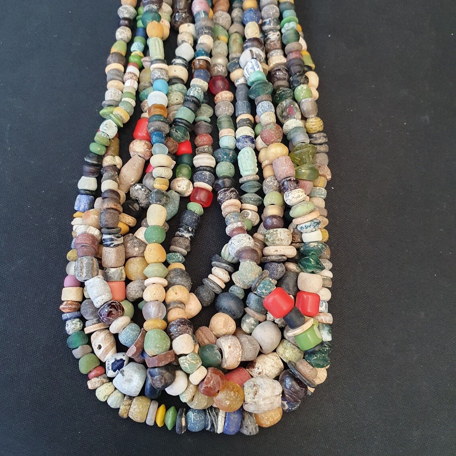 Authentic Ancient Islamic Roman Era Beads Strand wholesale Roman glass 7 Strands
