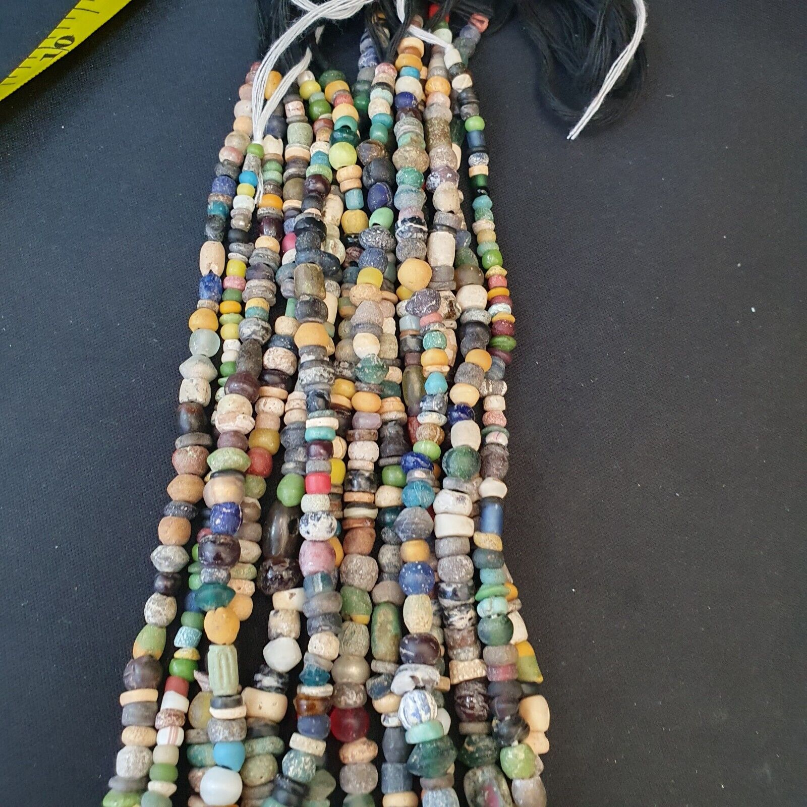 Authentic Ancient Islamic Roman Era Beads Strand wholesale Roman glass 7 Strands