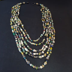 Authentic Ancient Islamic Roman Era Beads Strand Necklace #NC 132