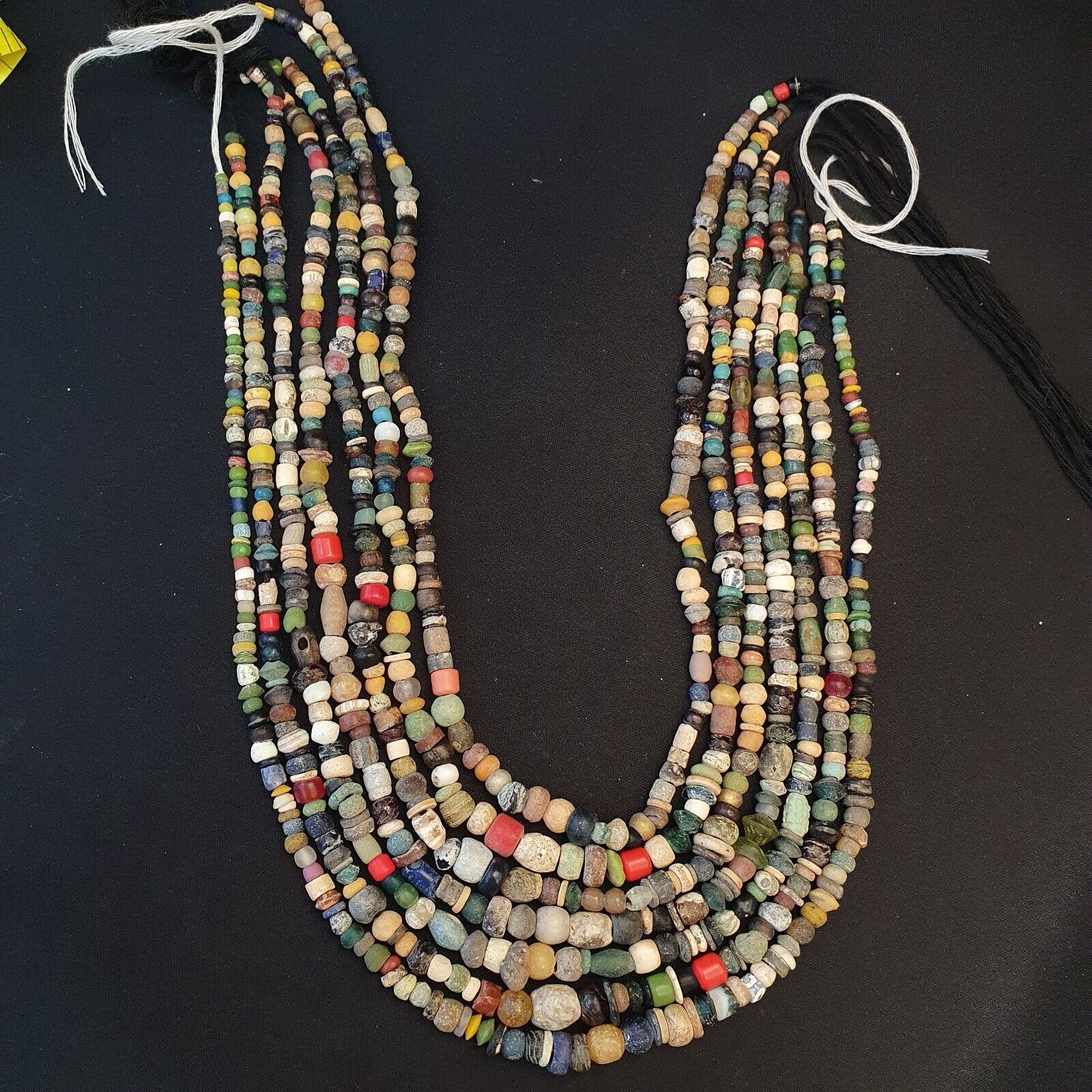 Authentic Ancient Islamic Roman Era Beads Strand wholesale Roman glass 7 Strands