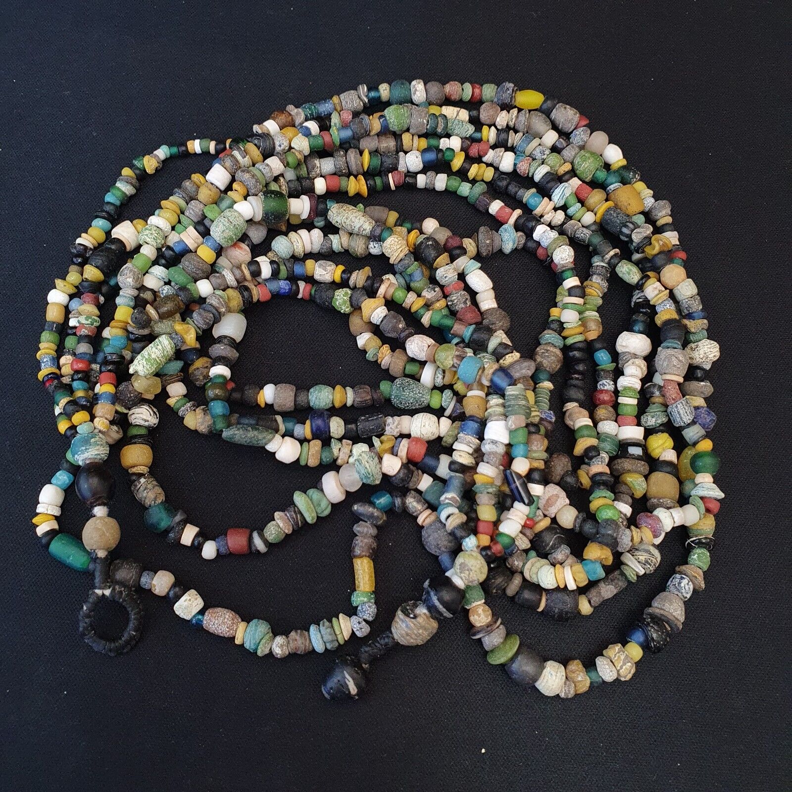 Authentic Ancient Islamic Roman Era Beads Strand Necklace #NC 132