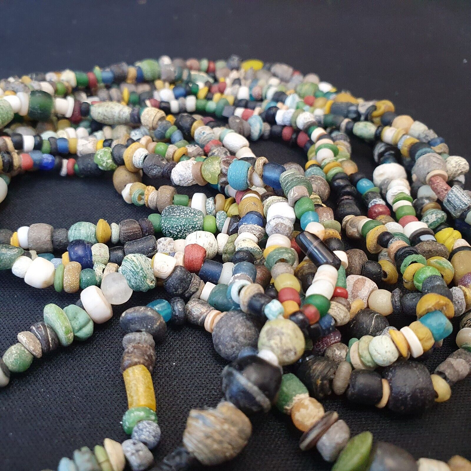 Authentic Ancient Islamic Roman Era Beads Strand Necklace #NC 132