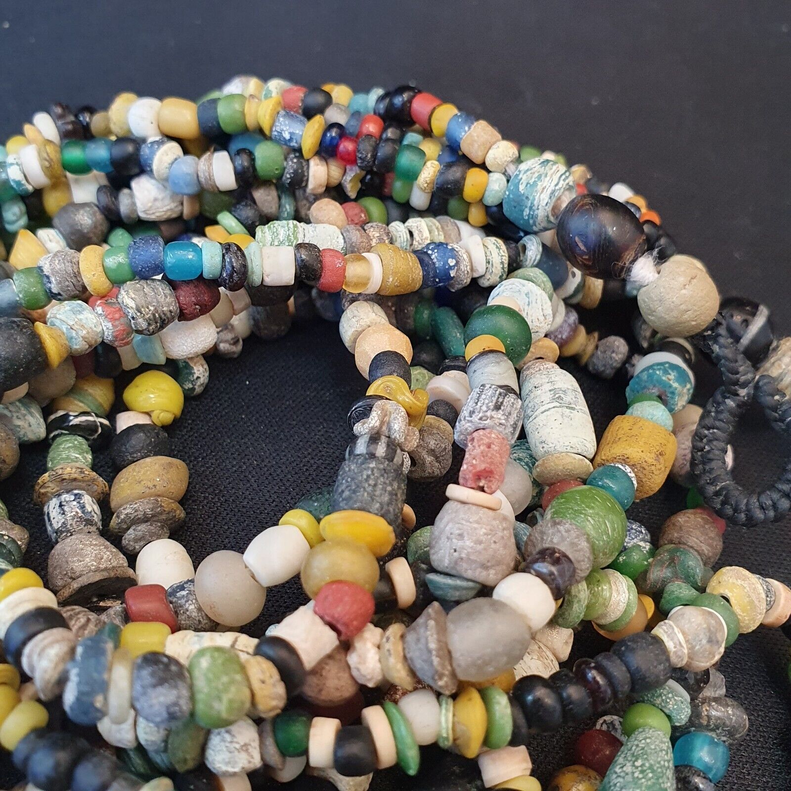 Authentic Ancient Islamic Roman Era Beads Strand Necklace #NC 132
