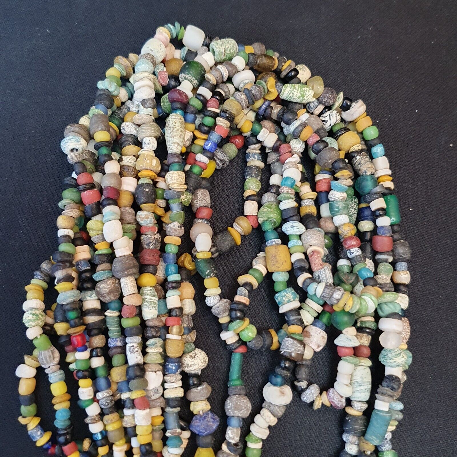 Authentic Ancient Islamic Roman Era Beads Strand Necklace #NC 132