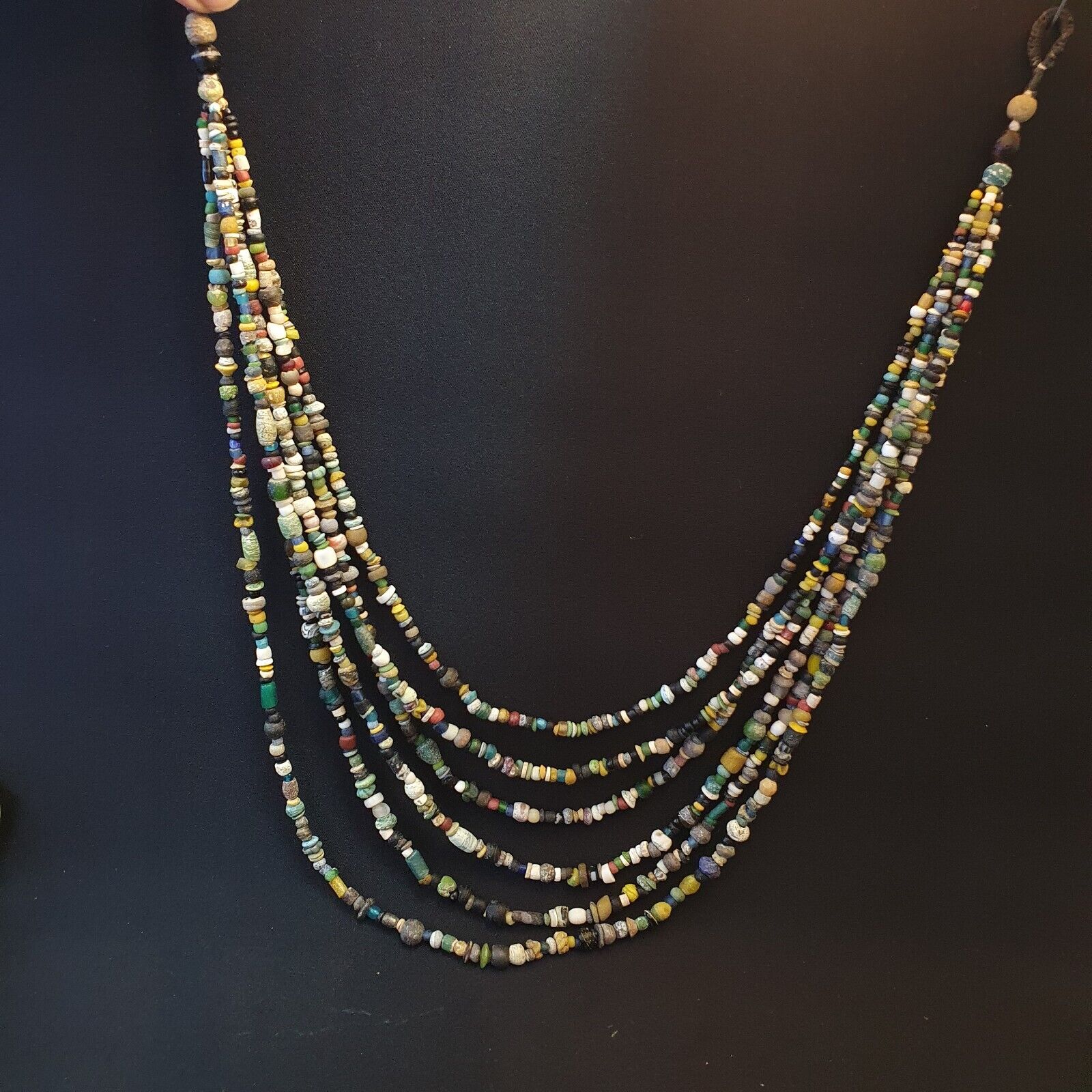 Authentic Ancient Islamic Roman Era Beads Strand Necklace #NC 132