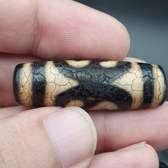 Himalayan Indo Tibetan Beautiful Agate Unique Pattern Dzi Amulet Bead BD1011