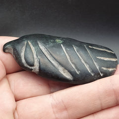 Antique Chinese Song Dynasty Carving Jade Stone Hand carved green Jade pendent