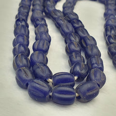 BEAUTIFUL OLD AFRICAN  cobalt Blue GLASS Vintage BEADS Strand