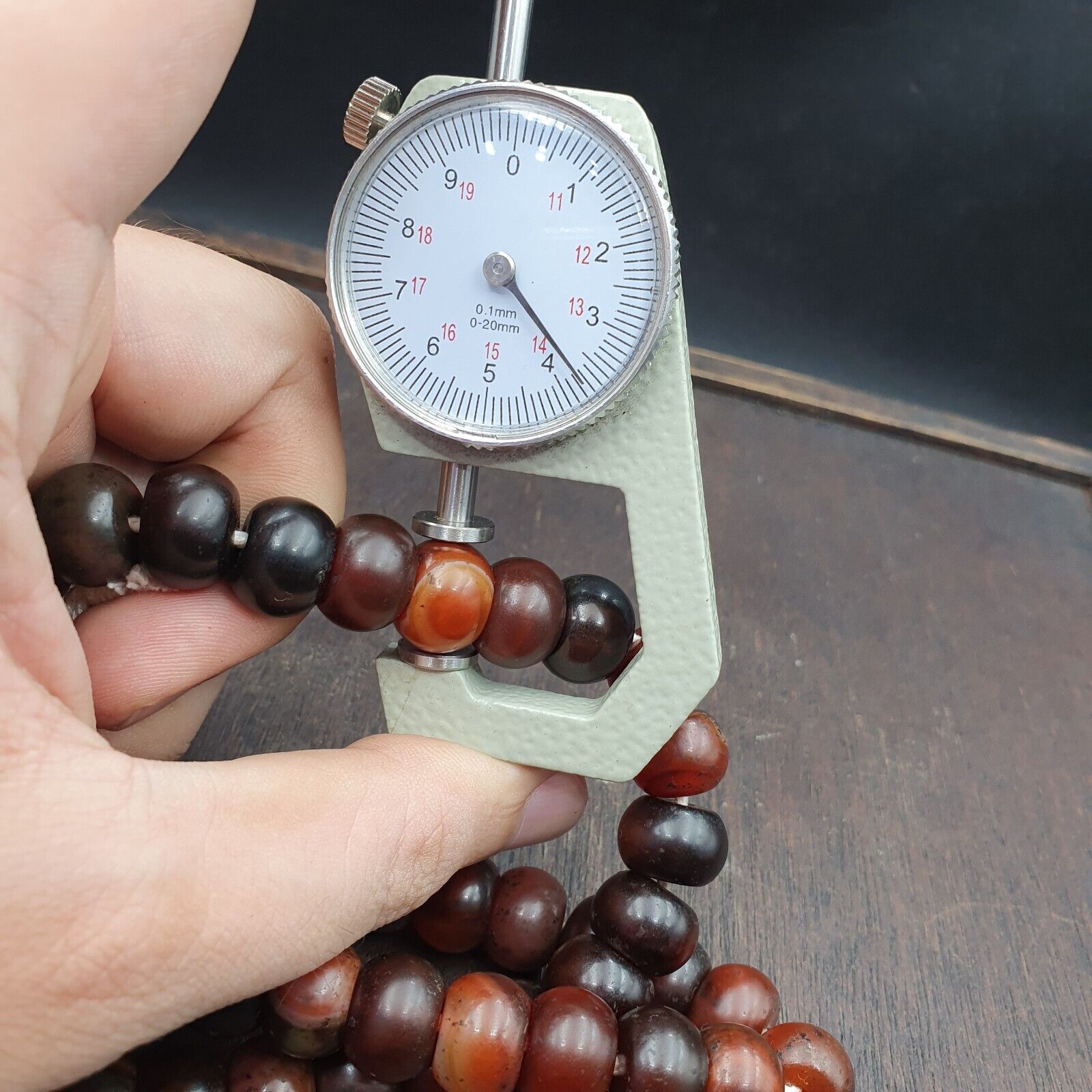 Vintage beads antique Indo Tibetan Himalayan Tibetan Agate necklace 14MM