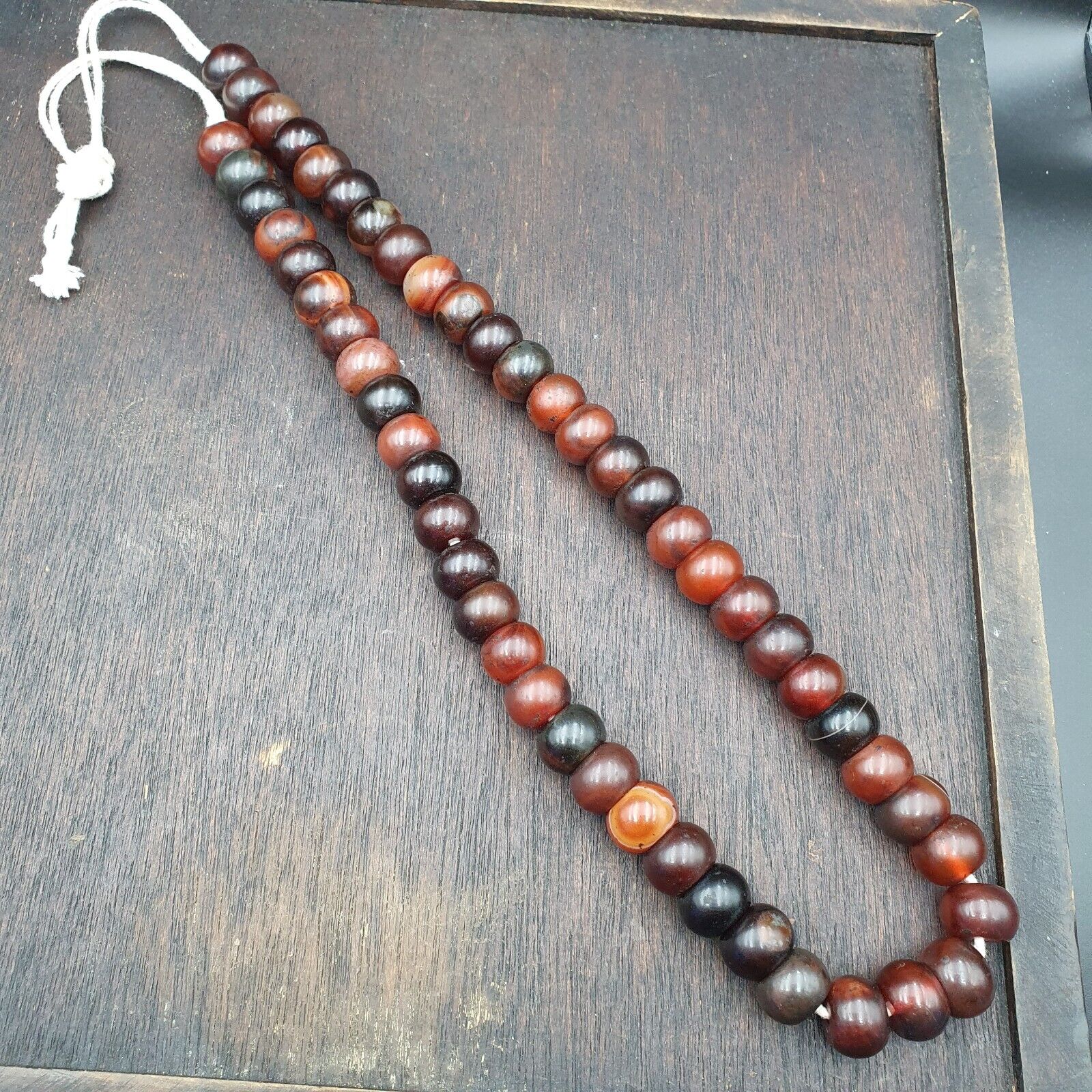 Vintage beads antique Indo Tibetan Himalayan Tibetan Agate necklace 14MM