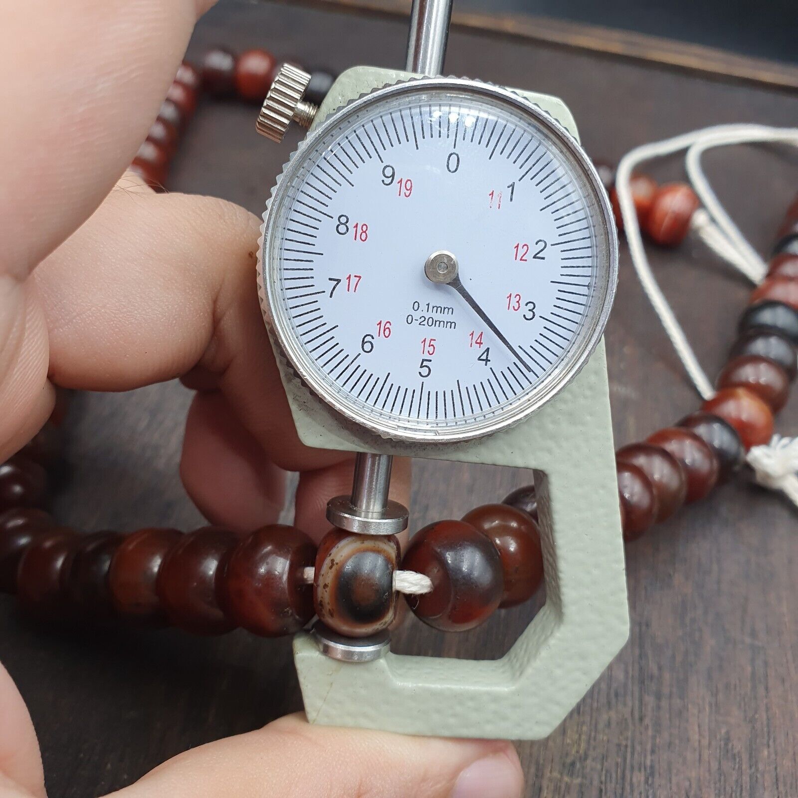 Vintage beads antique Indo Tibetan Himalayan Tibetan carnelian necklace 14MM