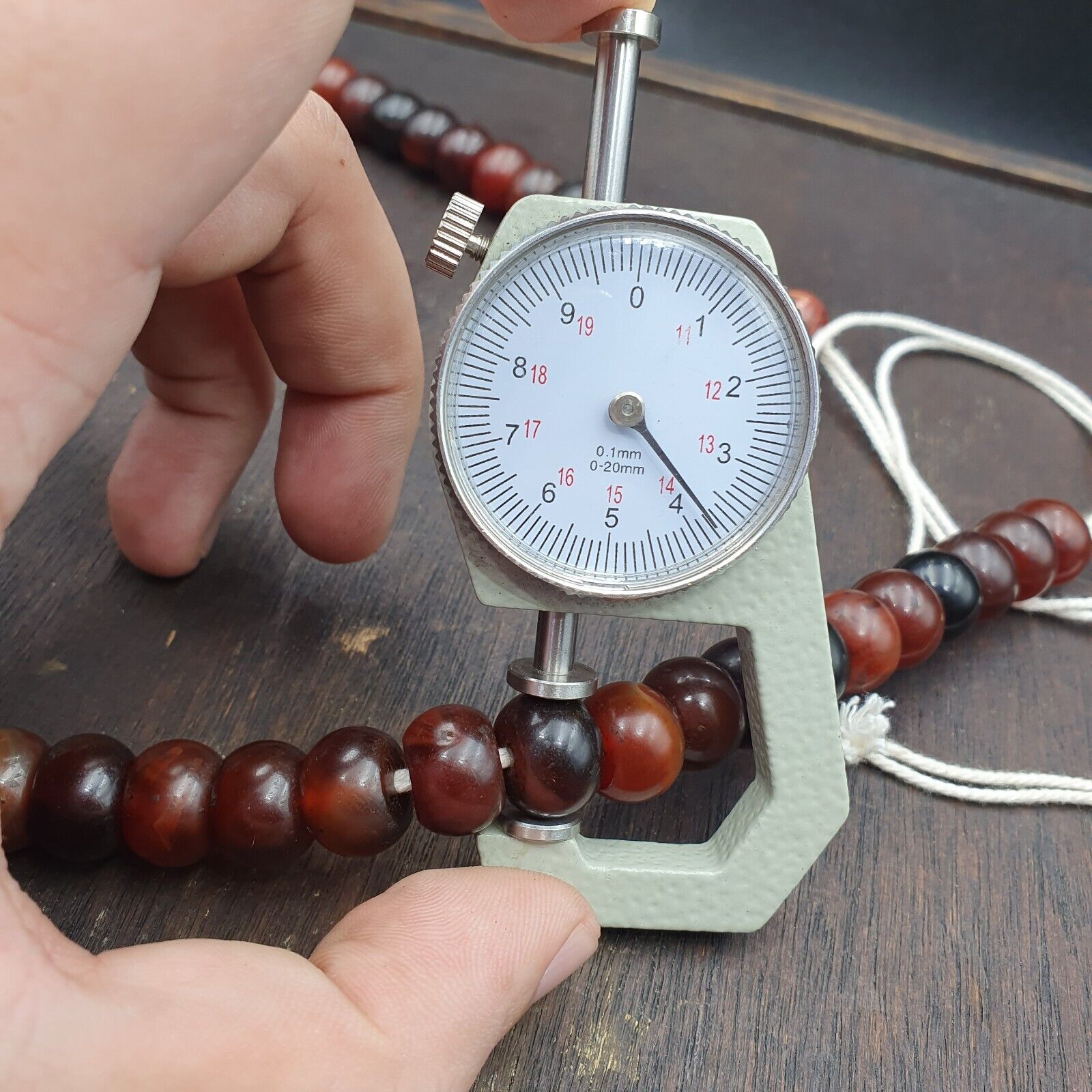 Vintage beads antique Indo Tibetan Himalayan Tibetan carnelian necklace 14MM