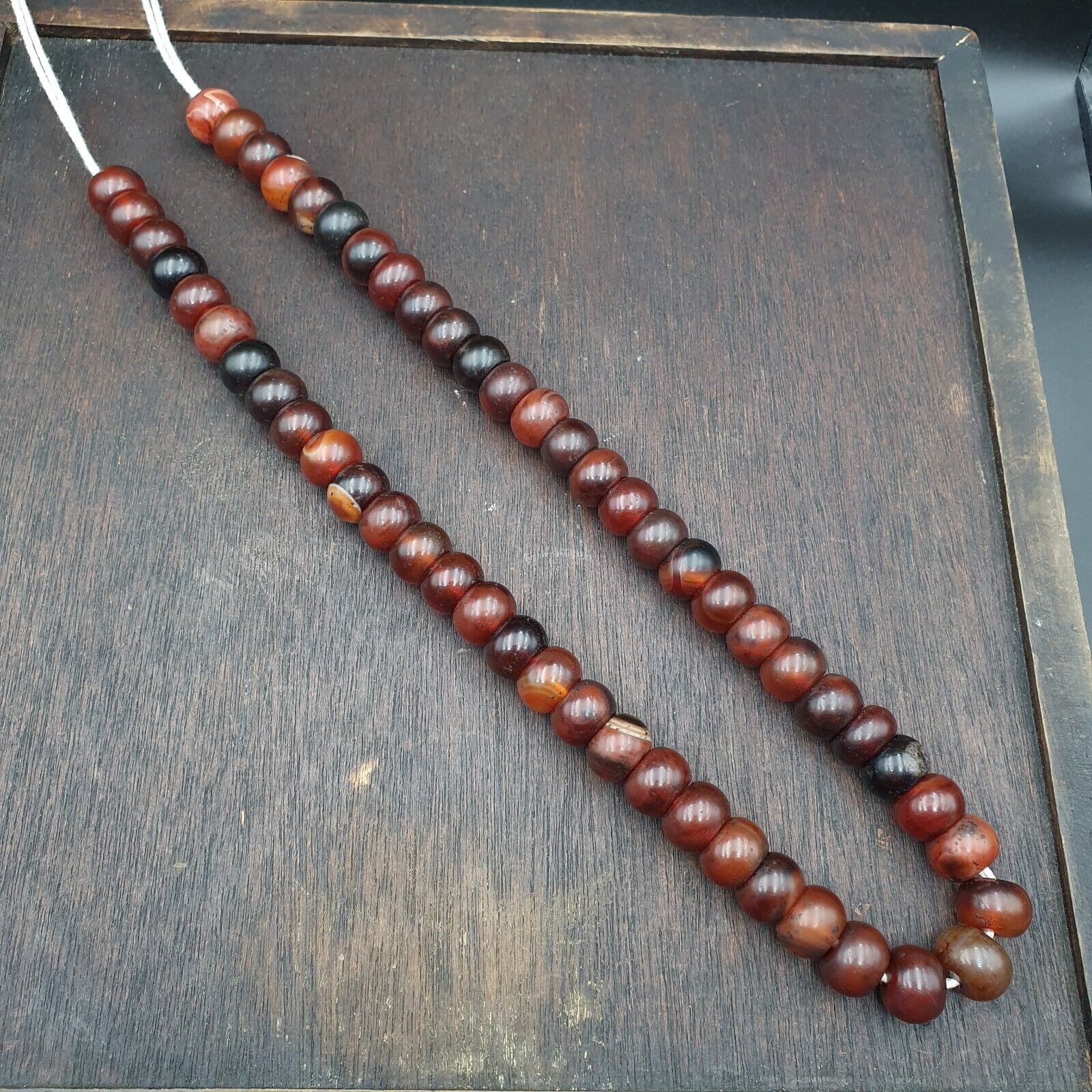 Vintage beads antique Indo Tibetan Himalayan Tibetan carnelian necklace 14MM