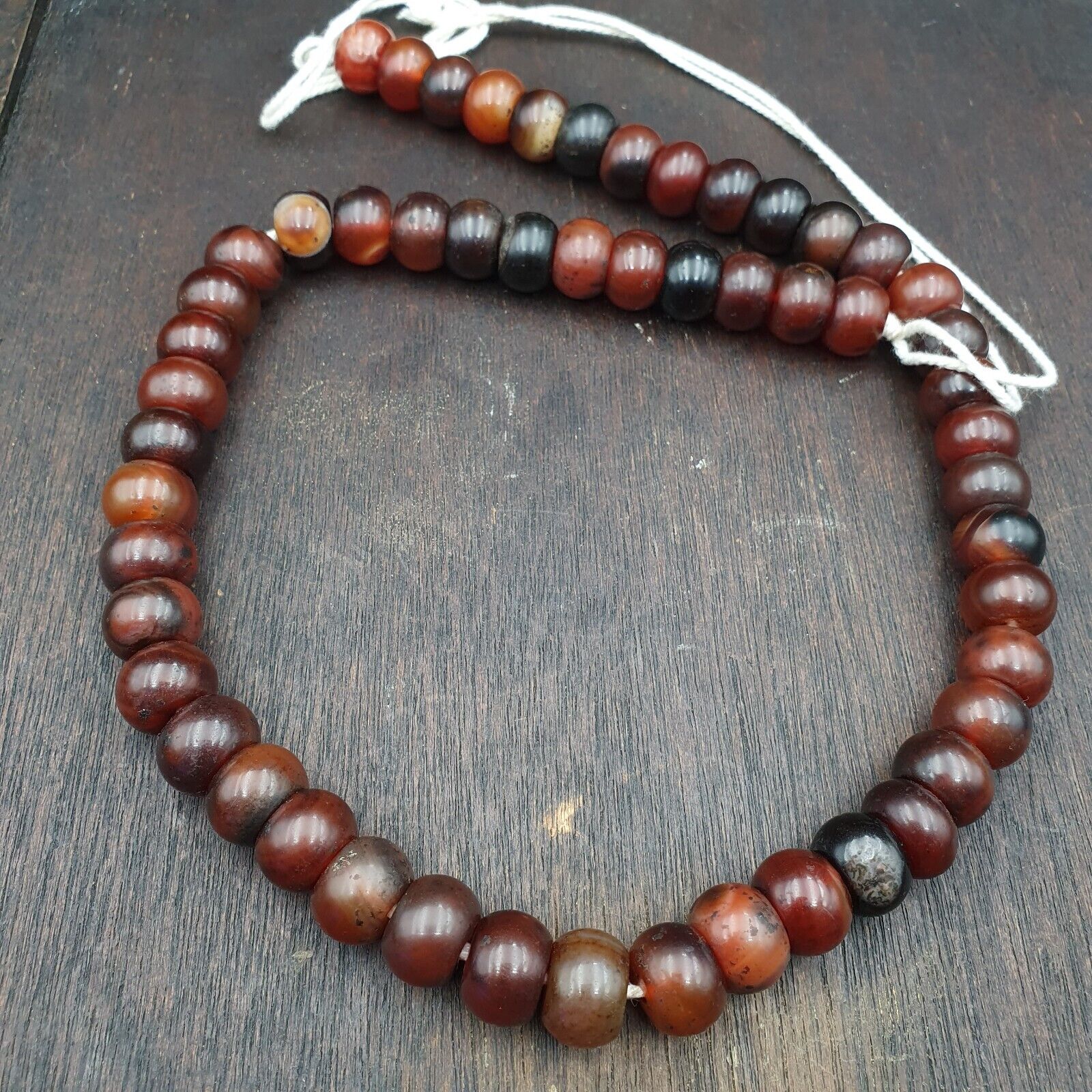 Vintage beads antique Indo Tibetan Himalayan Tibetan carnelian necklace 14MM