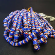 East Oasis Vintage Venetian Trade Style Multicolour Chevron Glass Beads 9mm Strand