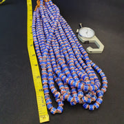 East Oasis Vintage Venetian Trade Style Multicolour Chevron Glass Beads 9mm Strand