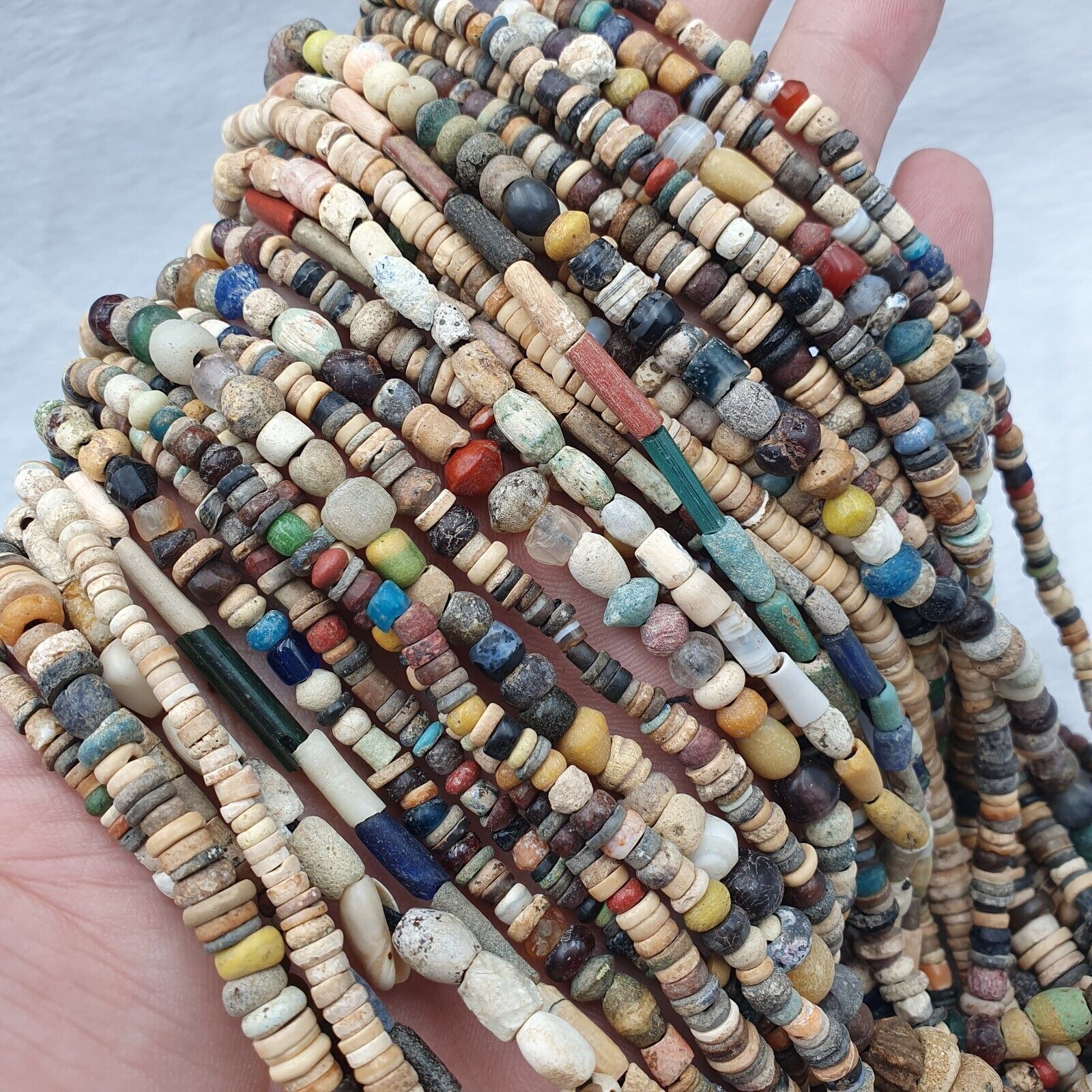 Wholesale Authentic Ancient Islamic Roman Era Beads Strand Necklace #14 Strands