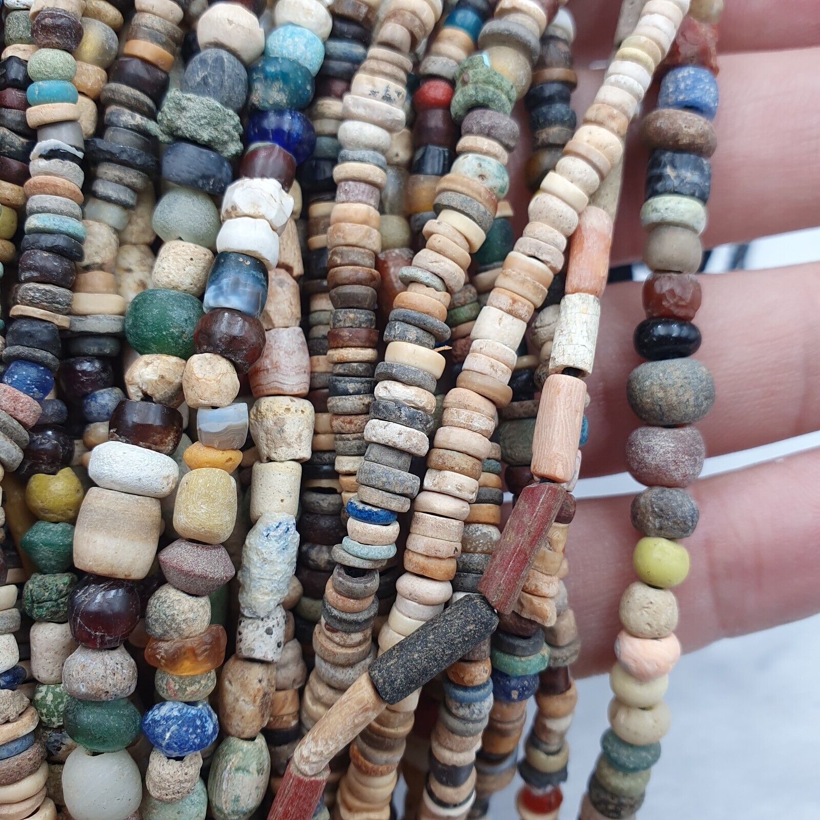 Wholesale Authentic Ancient Islamic Roman Era Beads Strand Necklace #14 Strands