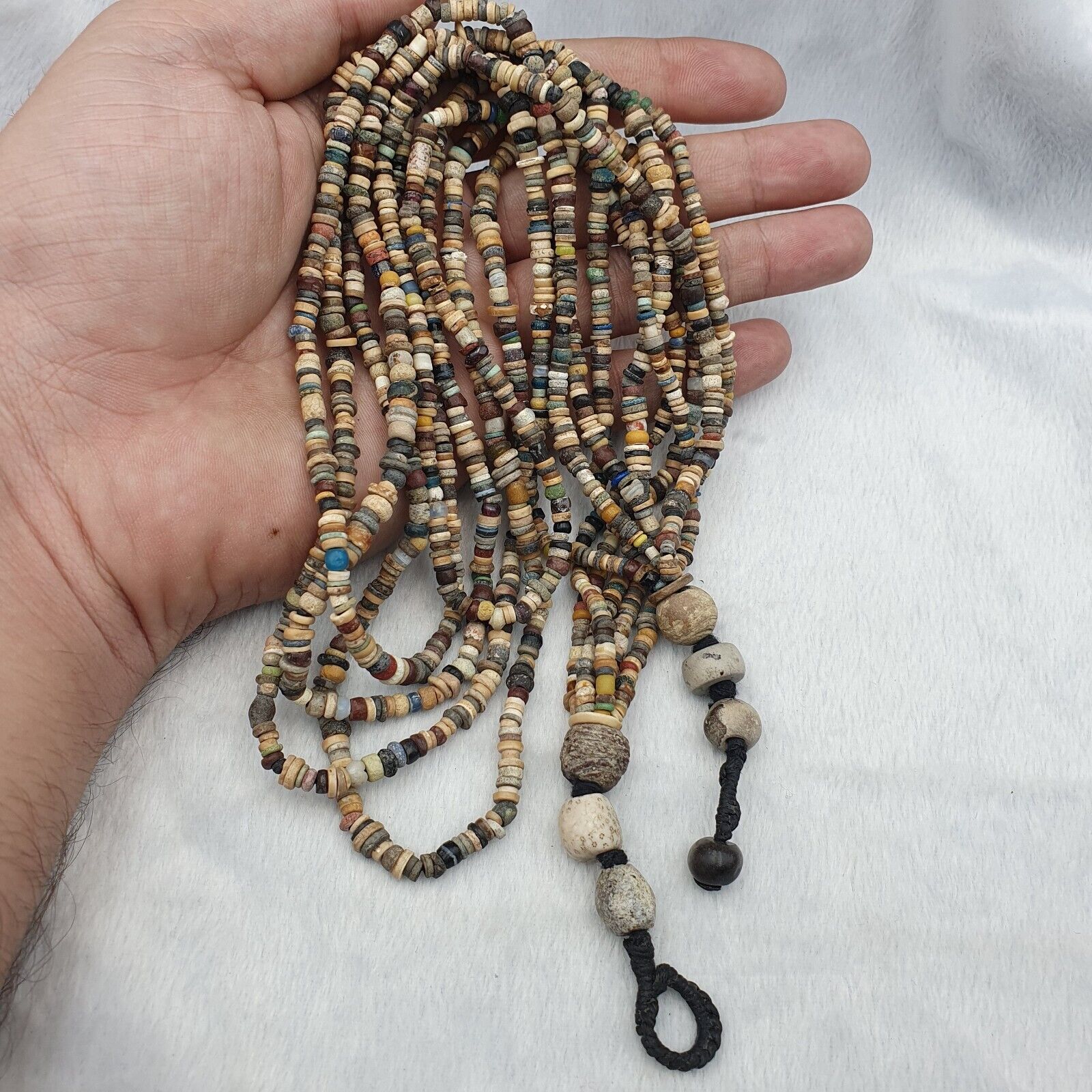 Authentic Ancient Islamic Roman Era Beads 5 Strands Necklace #NC 134