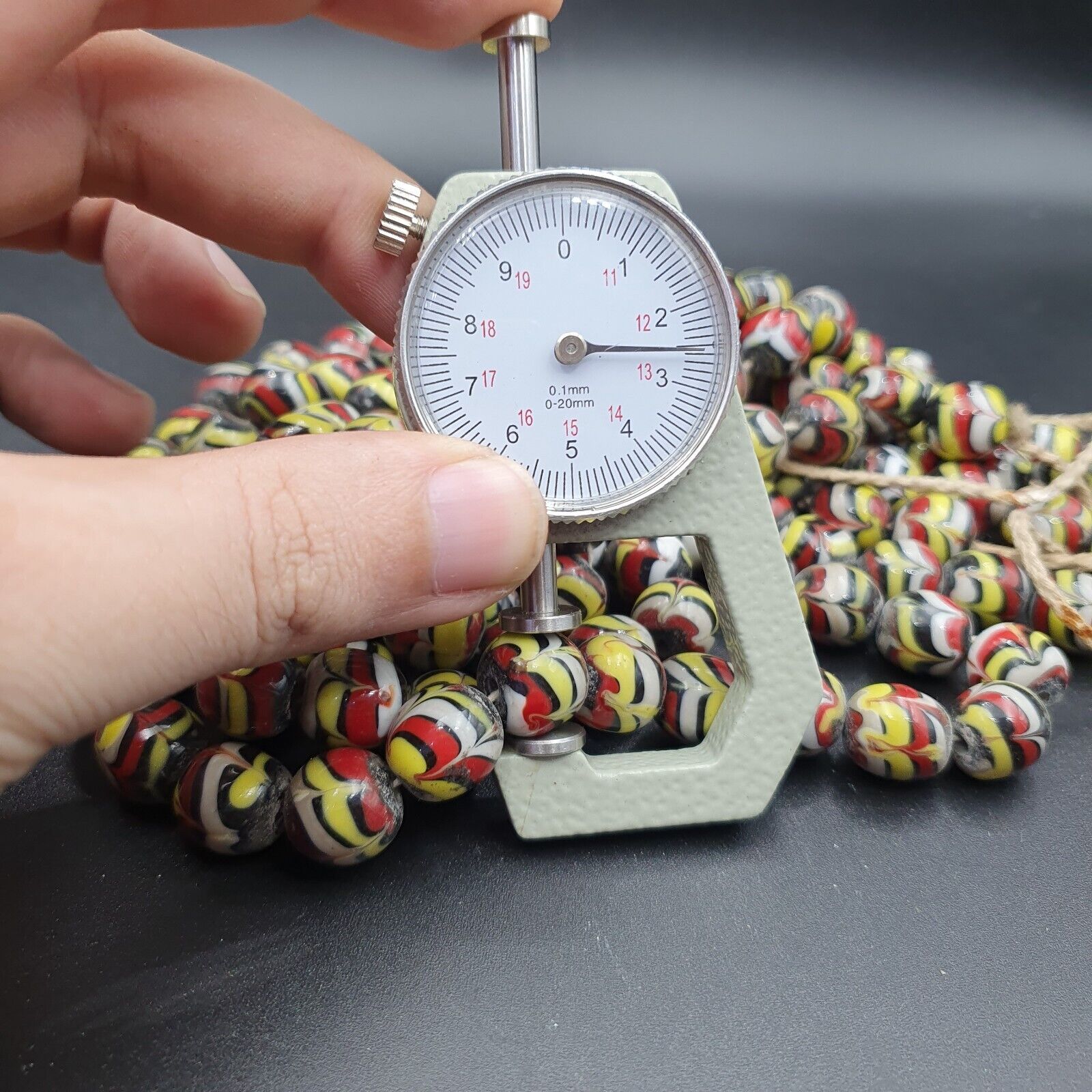 Strand vintage Glass beads Fancy FEATHER glass beads long Necklaces