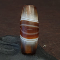 Ancient Agate Bead Pure Eye Suleimani Himalaya Amulet Religious Antiquities