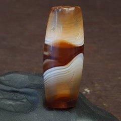 Ancient Agate Bead Pure Eye Suleimani Himalaya Amulet Religious Antiquities