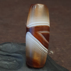 Ancient Agate Bead Pure Eye Suleimani Himalaya Amulet Religious Antiquities
