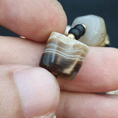 Ancient Agate Beads middle eastern Eye Suleimani Himalaya Necklace
