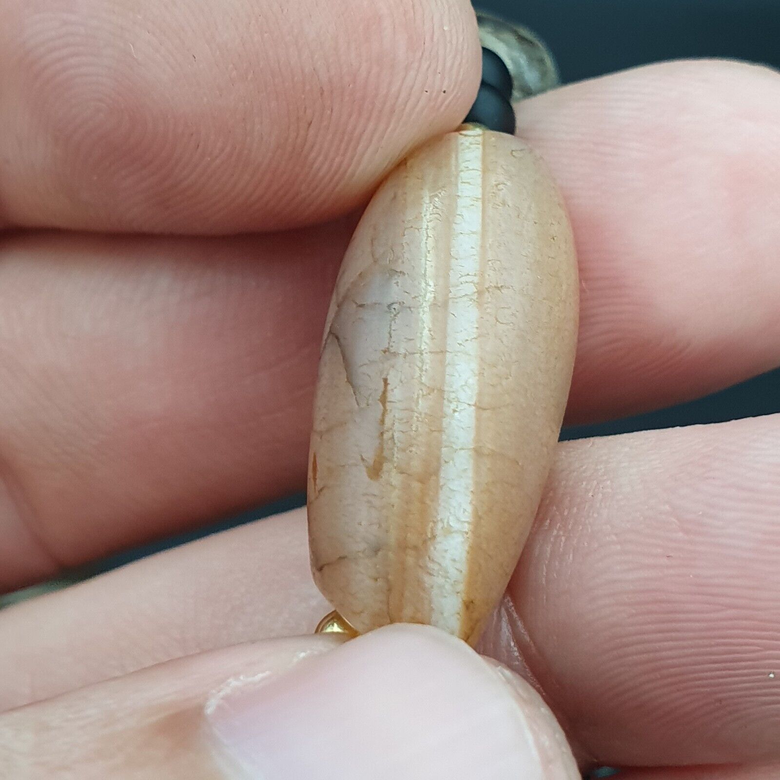 Ancient Agate Beads middle eastern Eye Suleimani Himalaya Necklace