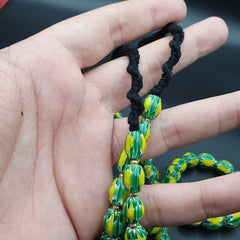 Stunning watermelon Chevrons Venetian Trade Beads Africa Authentic Antiques