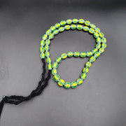 East Oasis Watermelon Chevron Venetian Trade Beads, Authentic African Strand 9mm