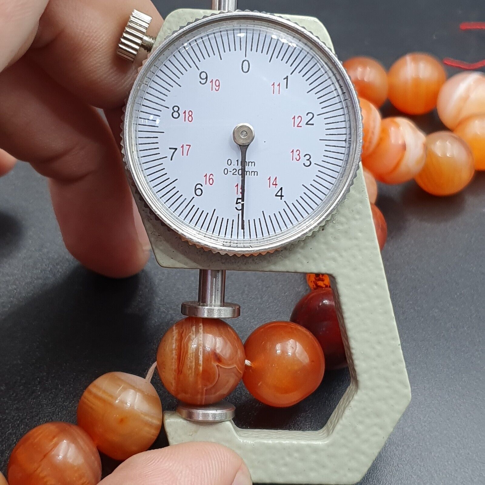 Buddhist Rosary Mala Juzu Prayer beads Tibet carnelian pink Agate 15mm Beads