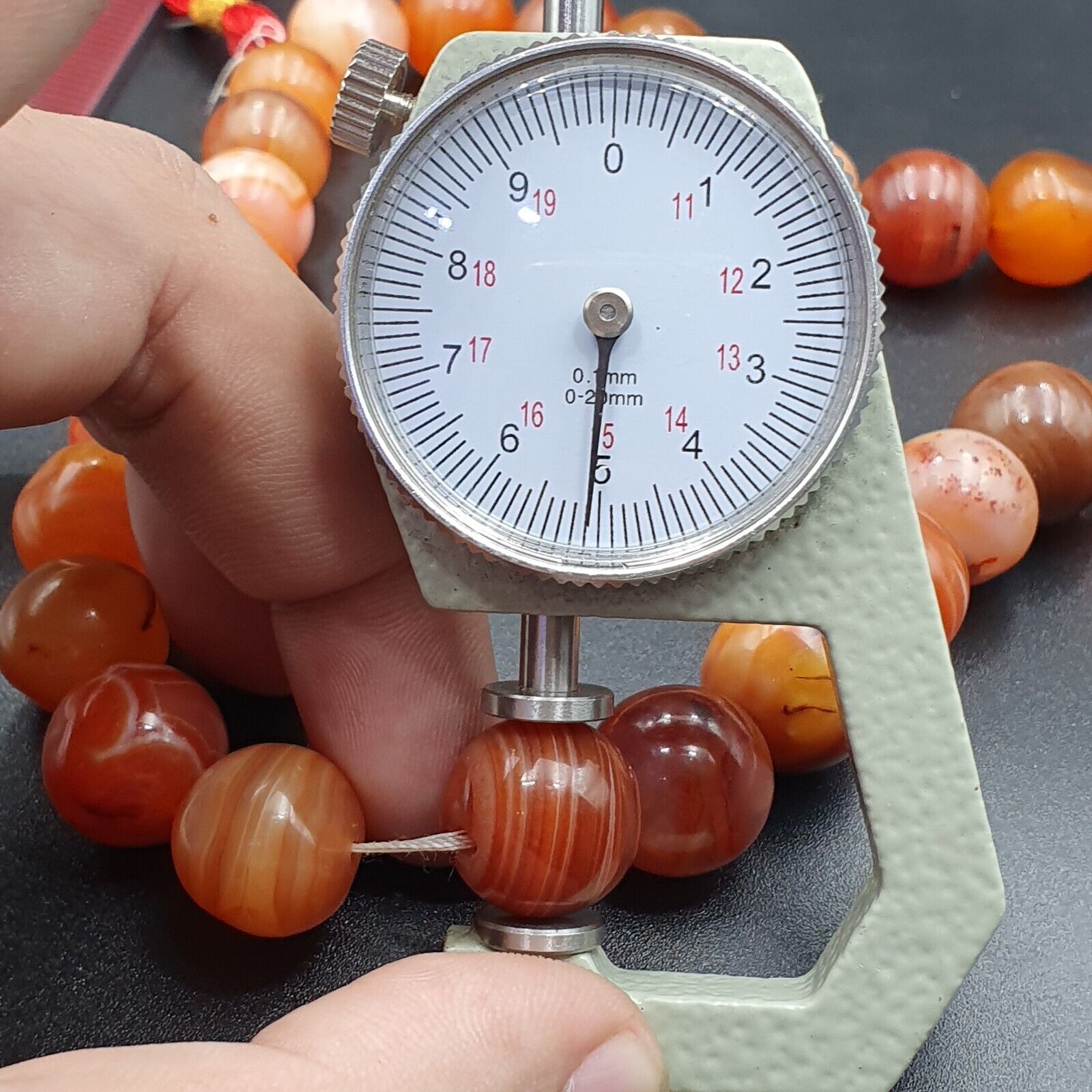 Buddhist Rosary Mala Juzu Prayer beads Tibet carnelian pink Agate 15mm Beads