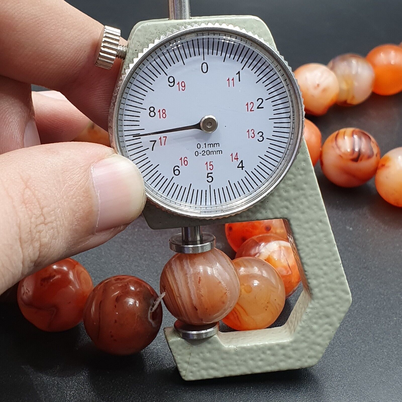 Ancient Himalayan Indo Tibetan carnelian Pink Agate beads Buddhist Prayer Mala
